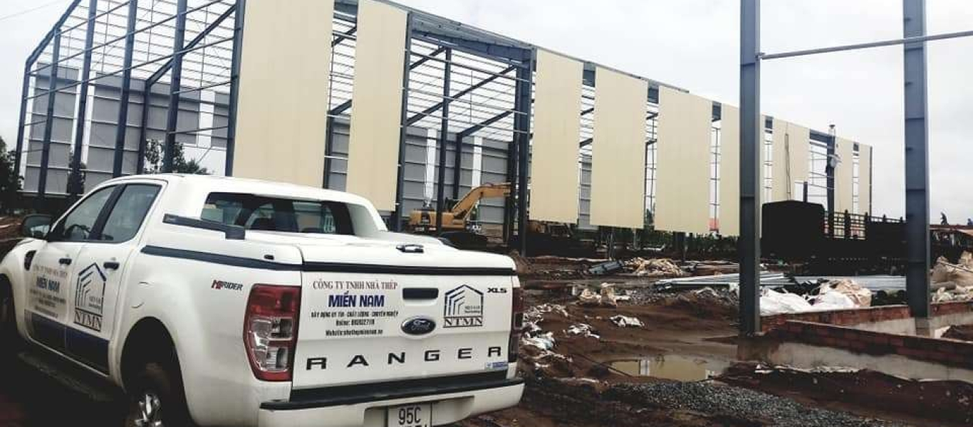 khung kèo thép thủy sản trà kha